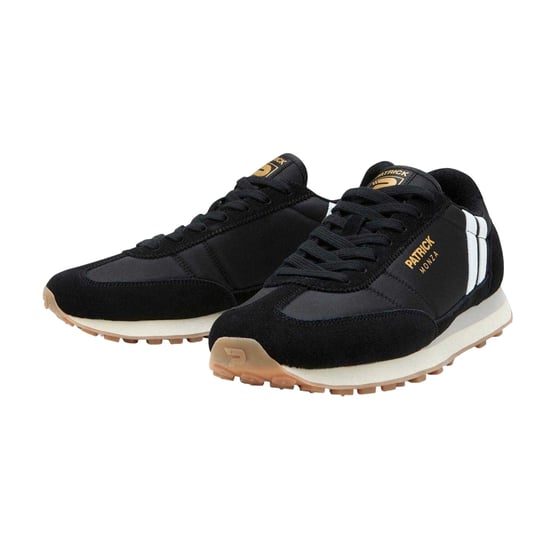 Patrick Heren Monza Suède Sneakers (Zwart/Wit) - Image 1