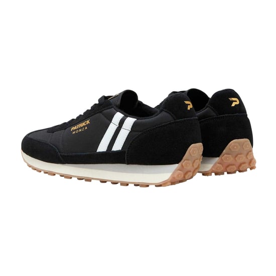 Patrick Heren Monza Suède Sneakers (Zwart/Wit) - Image 2