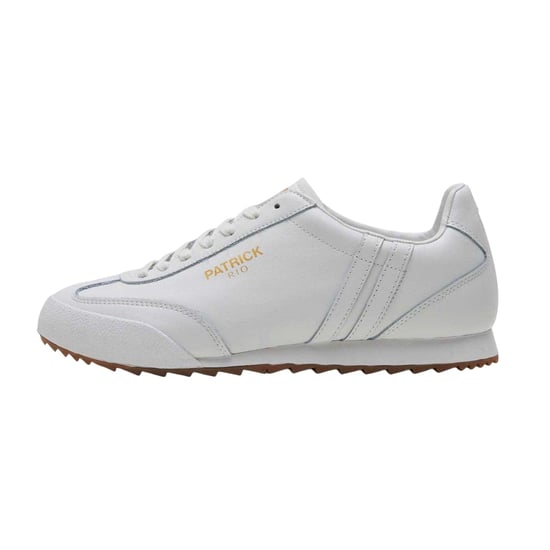 Patrick Mens Rio Suede Trainers (White) - Image 3