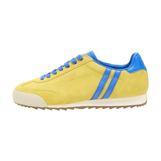 Patrick Mens Dijon Suede Hardloopschoenen (Geel/ Koningsblauw) - Image 3