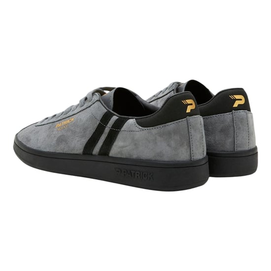 Patrick Mens Monaco Suède Cupsole Sneakers (Charcoal/Zwart) - Image 2