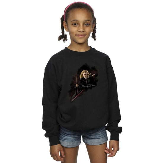 Harry Potter Meisjes Hermelien Vecht als een meisje Sweatshirt (Zwart) - Image 2