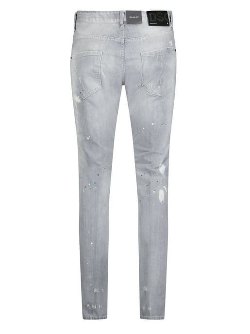 Dsquared2 Cool Guy Paint Splash Ripped Slim Fit Jeans in Grijs - Image 2