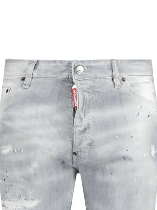 Dsquared2 Cool Guy Paint Splash Ripped Slim Fit Jeans in Grijs - Image 3