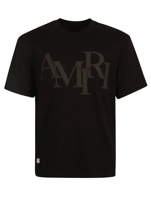 Amiri Zwart T-shirt met gekartelde logoprint in zwart - Image 2