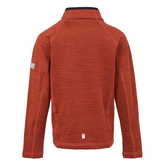 Regatta Kinderen/Kinderen Berley Half Zip Top met lange mouwen (Roodoker/Zwart) - Image 2