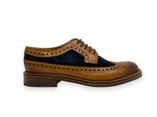 Winkelen Voor Chapman & Moore Longwing Brogue Country Lederen Heren Bruine Veterschoenen - Image 2