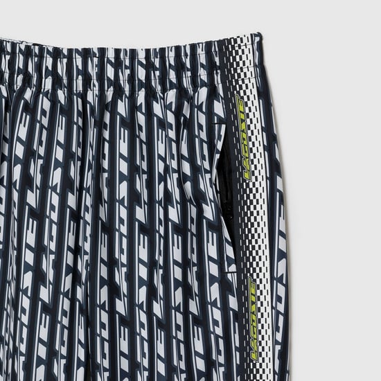 Women's Lacoste Logo Print Joggers in Black - Image 5