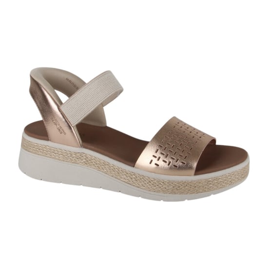 Skechers BOBS Sun Ray Dames Roze Gouden Sandalen - Image 1