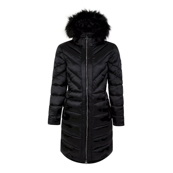 Dare 2B Dames/Dames Julien Macdonald Suppression Longline Jacket (Zwart) - Image 1