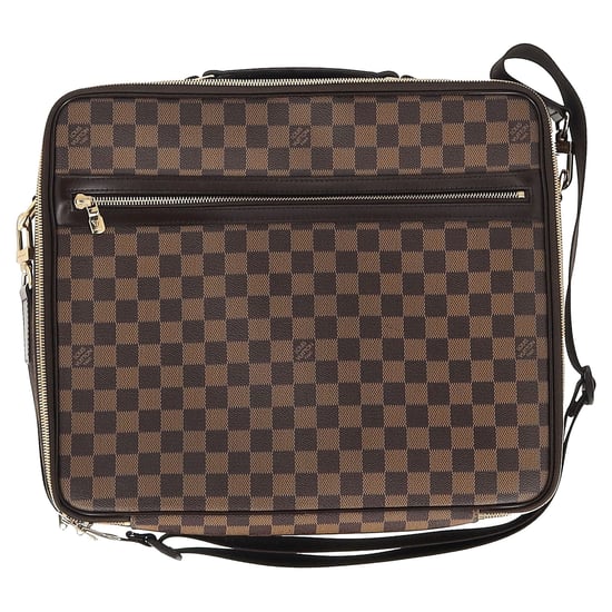 Louis Vuitton Porte Ordinateur Sabana Damier-laptoptas van bruin gecoat canvas - Image 1