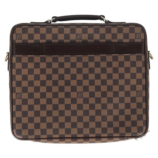 Louis Vuitton Porte Ordinateur Sabana Damier-laptoptas van bruin gecoat canvas - Image 4