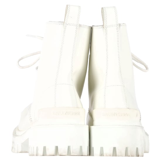 Balenciaga Strike Combat Boots in wit kalfsleer - Image 5