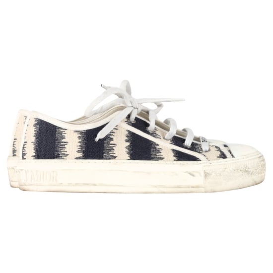 Dior D-Stripes Walk 'N' Dior lage sneakers in veelkleurig canvas - Image 1