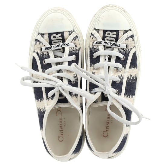 Dior D-Stripes Walk 'N' Dior lage sneakers in veelkleurig canvas - Image 3