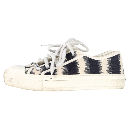 Dior D-Stripes Walk 'N' Dior lage sneakers in veelkleurig canvas - Image 4