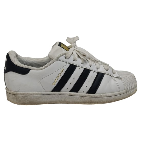 Adidas Superstar lage sneakers in wit kalfsleer - Image 1