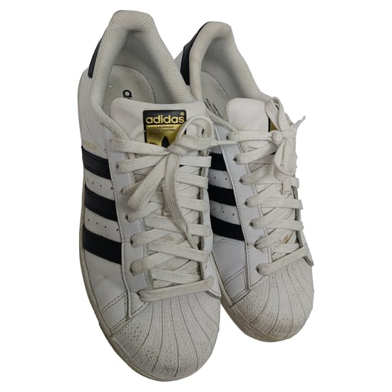 Adidas Superstar lage sneakers in wit kalfsleer - Image 3