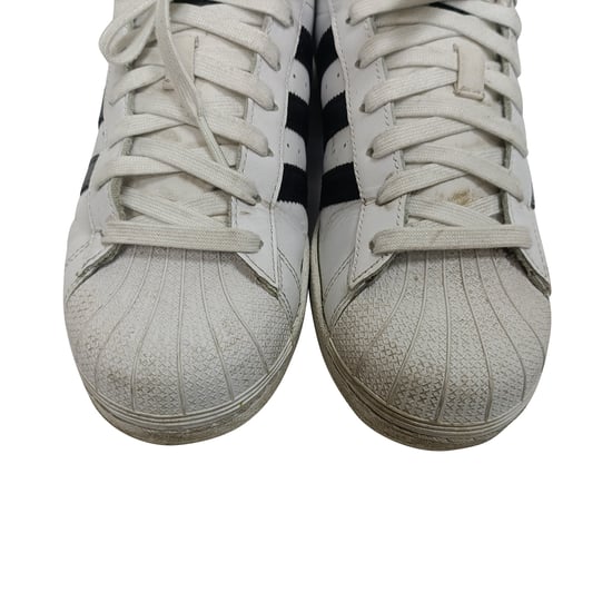 Adidas Superstar lage sneakers in wit kalfsleer - Image 5