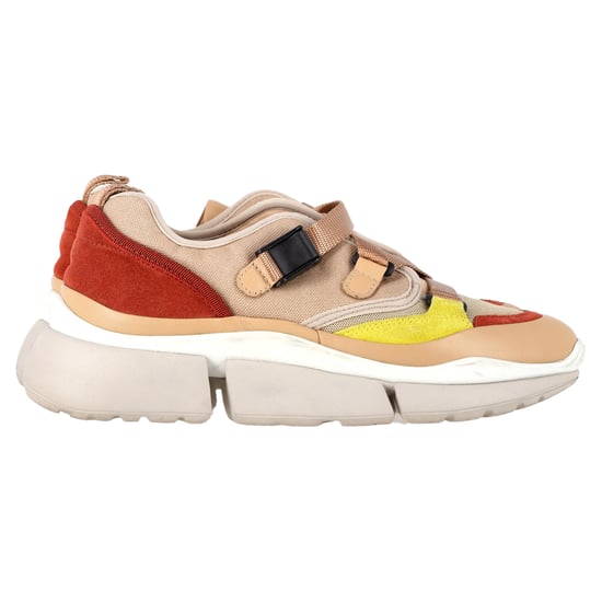 Chloé Sonnie lage sneakers in veelkleurige mixed media - Image 1