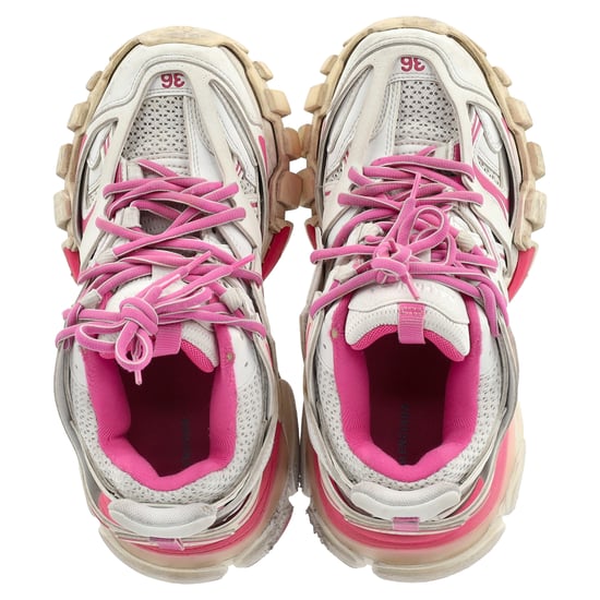 Balenciaga Track sneakers in roze en wit polyurethaan - Image 3