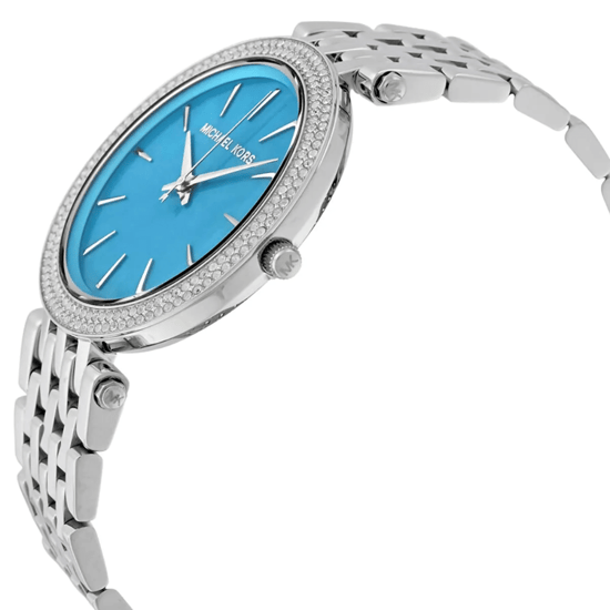Michael Kors Darci MK3515 Turquoise Wijzerplaat Dameshorloge - Image 4