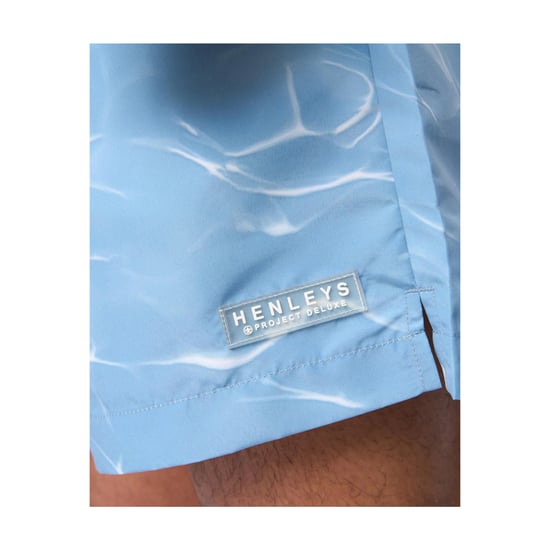 Henleys Mens Henpool Swim Shorts (Denim Blue) - Image 3