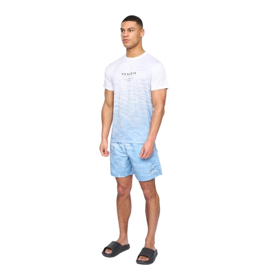 Henleys Mens Henpool Swim Shorts (Denim Blue) - Image 4