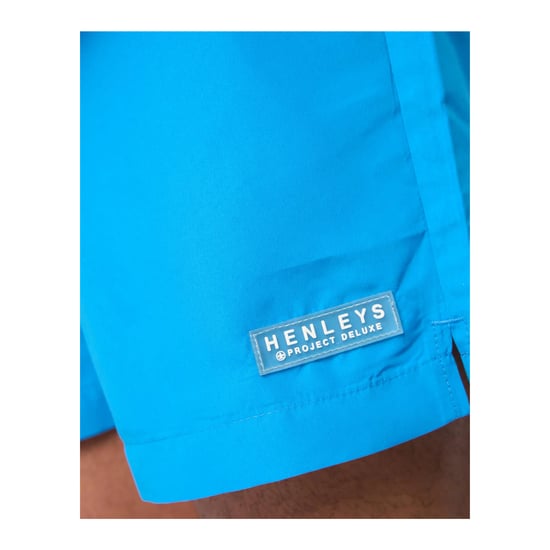 Henleys Mens Henpool Swim Shorts (Blue) - Image 3