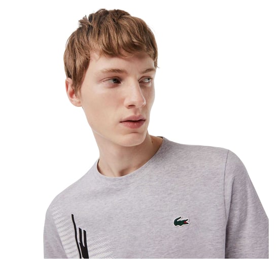Lacoste Heren Normaal T-Shirt (Grijs) - Image 3