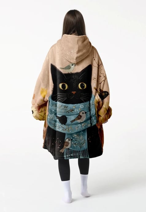 "Cat in a Scarf" Knuffeltrui Huggie - Image 3