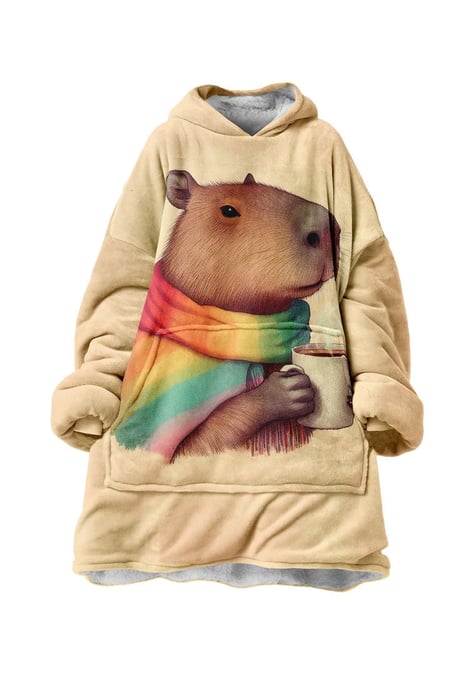 "Autumn Capybara fm" Knuffeltrui Huggie - Image 1