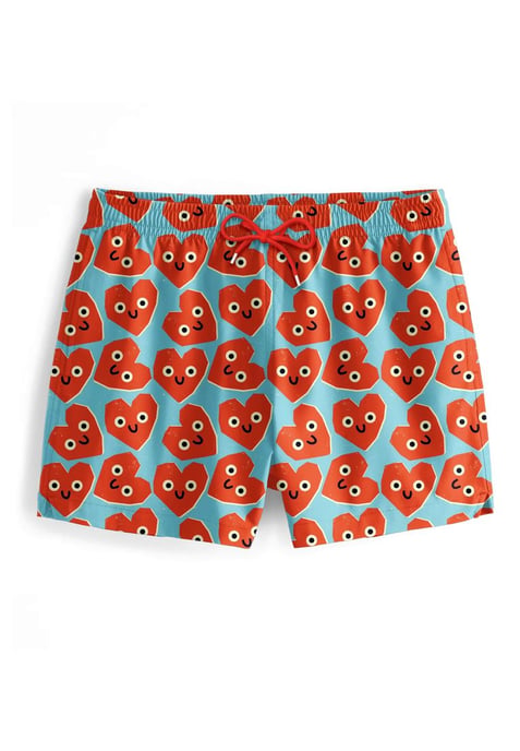 "Cute Hearts" Zwemshorts - Image 1