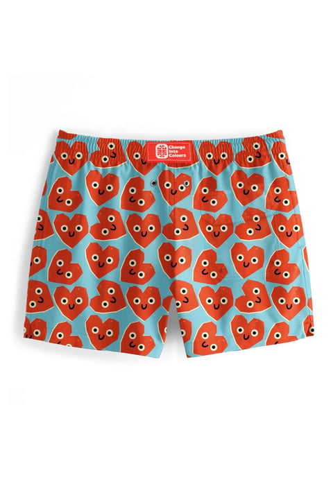 "Cute Hearts" Zwemshorts - Image 3