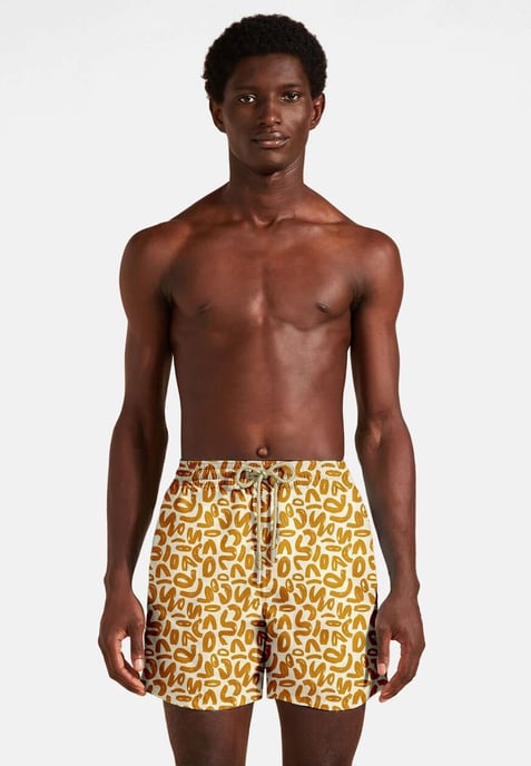 "Golden Geometric" Zwemshorts - Image 2
