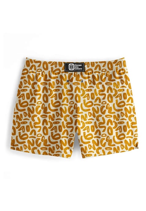 "Golden Geometric" Zwemshorts - Image 3