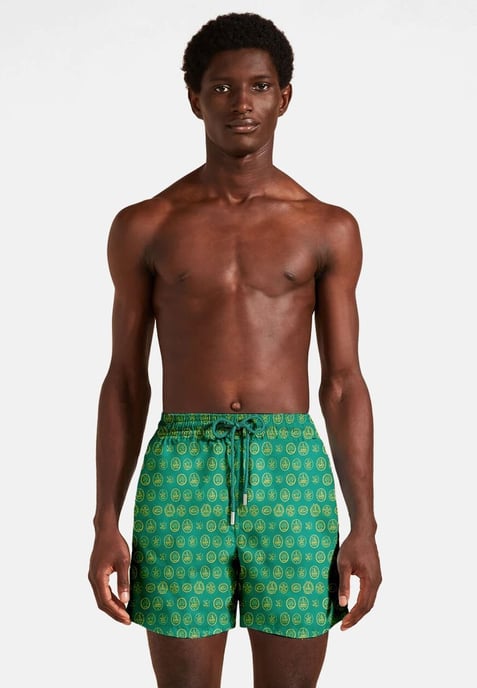 "Green Sailboats" Zwemshorts - Image 2