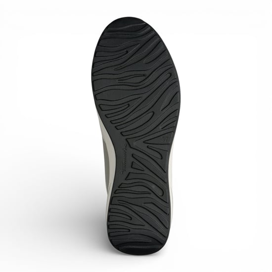 Tamaris dames witte en groene platform sneakers met ritssluiting en vetersluiting. - Image 4