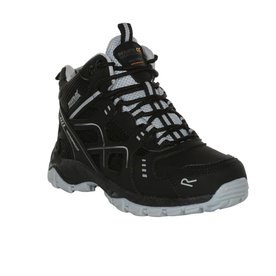 Regatta Kinderen/Kinderen Vendeavour Wandelschoenen (Zwart/Licht Staal) - Image 1
