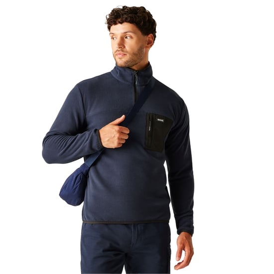 Regatta Heren Frankie Half Zip Fleece Top (Marineblauw) - Image 4