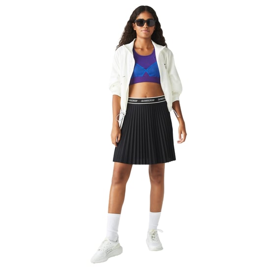 Lacoste Dames/Dames Geplooide Elastische Taille Rok (Zwart) - Image 4