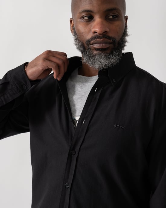 Rickert Lange Mouwen Shirt in Zwart - Image 1