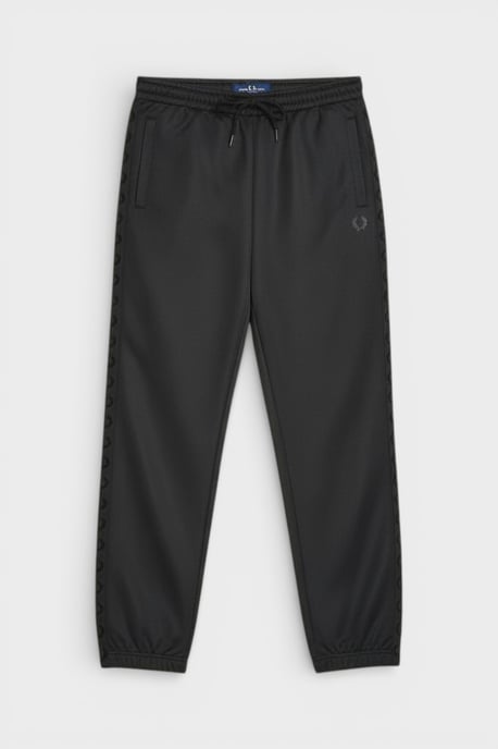 Fred Perry Heren Seizoensgebonden Ge-tapete Trainingsbroek Zwart - Image 1