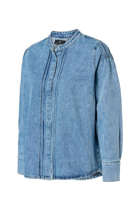 Nina Denim Blouse Denim Blauw - Image 4