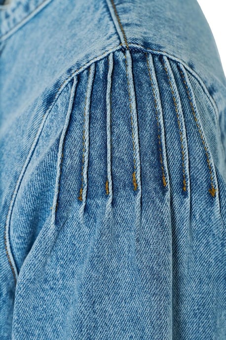 Nina Denim Blouse Denim Blauw - Image 6