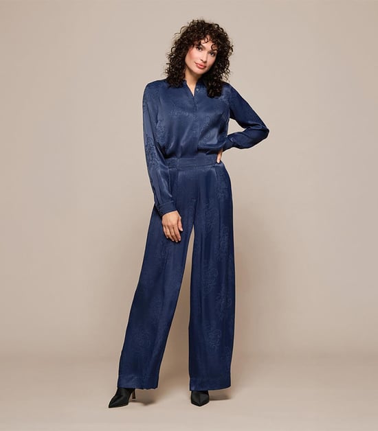 Bellize Blouse Navy - Image 6