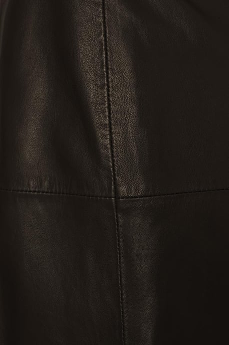 Delilah Leren Rok Donkerbruin - Image 5
