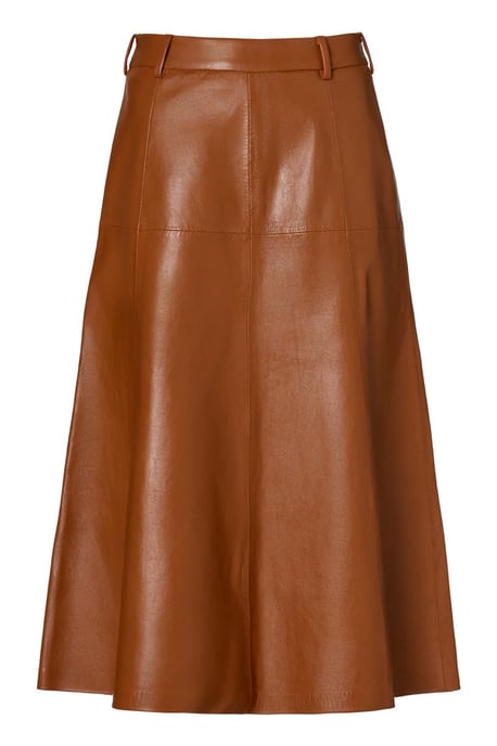 Delilah Leren Rok Cognac - Image 2