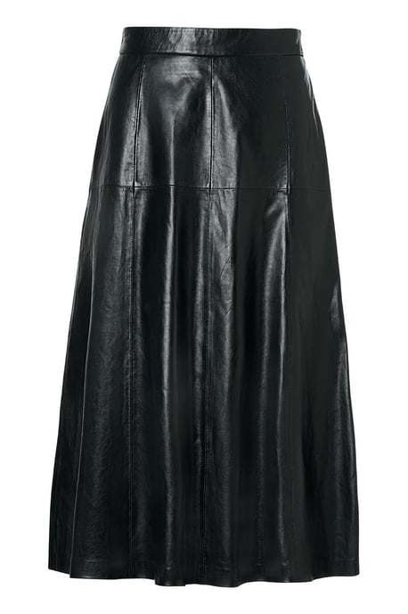 Delilah Leren Rok Zwart - Image 2