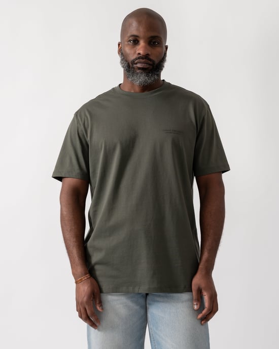 Chimera T-shirt met Klein Milano/New York Logo in Donkergroen - Image 1